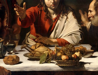 La cena in Emmaus, 1601 (dettaglio) da Michelangelo Merisi Caravaggio